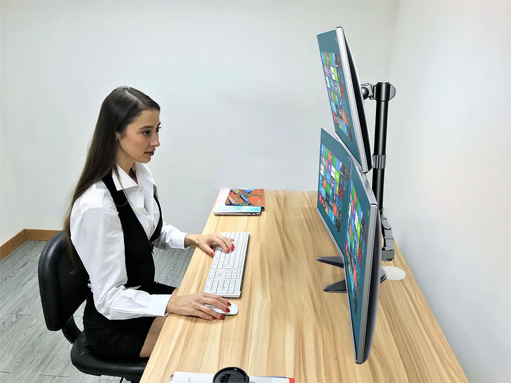Triple LCD LED Computer Monitor Desk Stand Model No (EF003T)