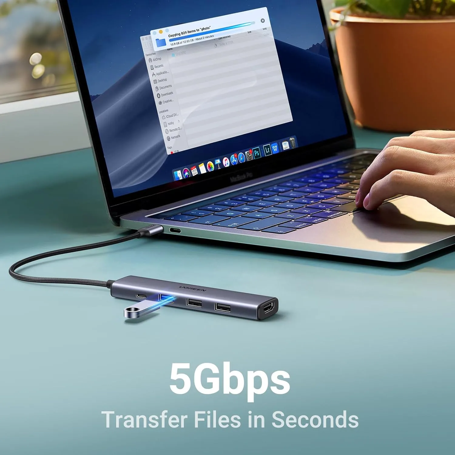 Ugreen 100W USBC 5-in-1 USB Type-C Multifunction Adapter
