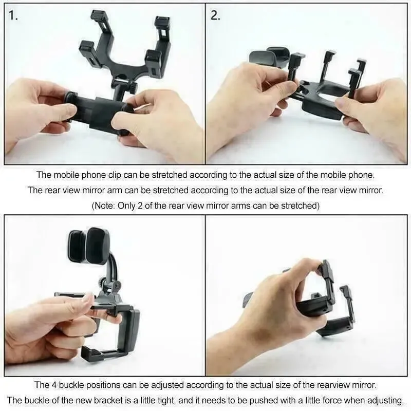 Universal 360 Rotation Car Rear View Mirror Mount Stand GPS Cell Phone-Universal Car Mount