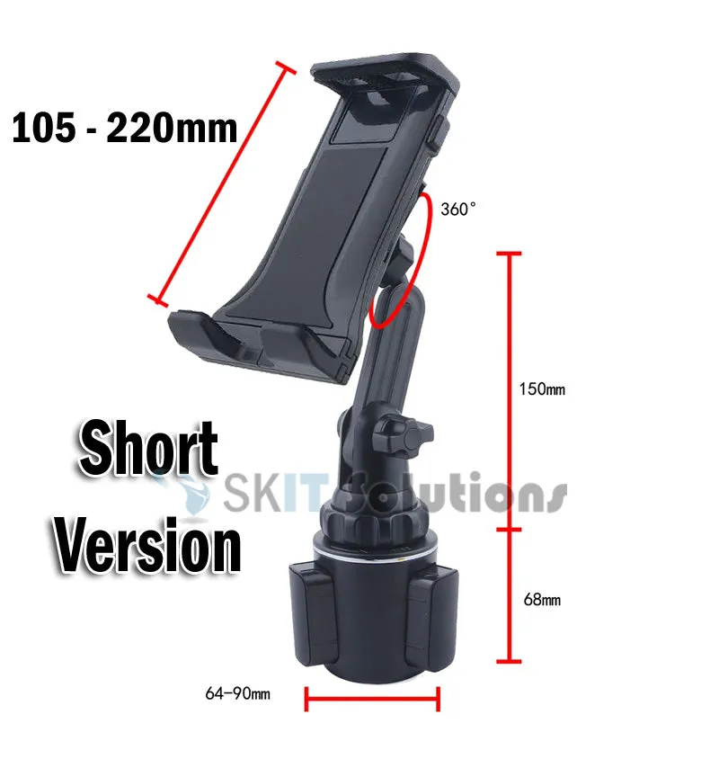 Universal 360° Rotation Cup Car Drink Bottle Mount Holder Stand for Tablet Mobile Phone