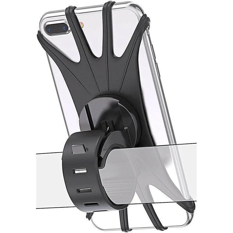 Universal Bicycle Mobile Phone Holder for Mobile Cell Phone GPS Silicone Motorcycle Bike Cycling Handlebar Stand Support Bracket
