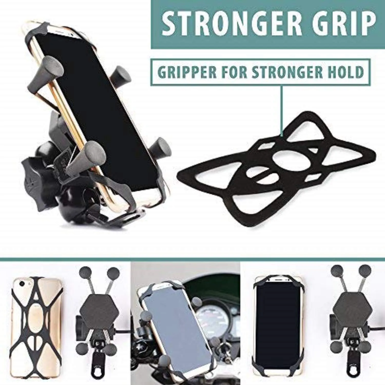Universal Bike Mobile Holder Mount Cradle Bike with Mobile Charger USB Port for Bikes Motorcycles Scooters Bicycle Activa