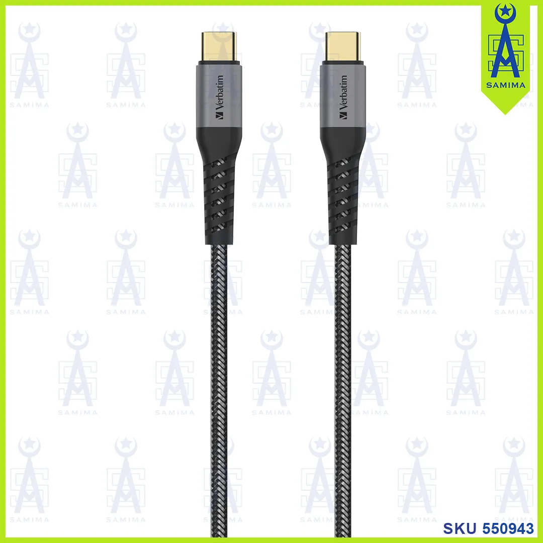 VERBATIM TOUGH MAX TYPE C TO TYPE C CABLE 120CM