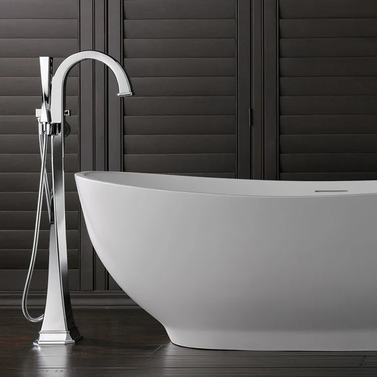 Virage Single Handle Freestanding Tub Filler with Handshower