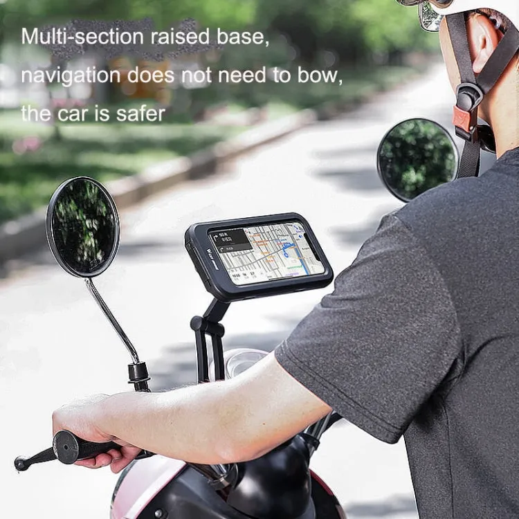 WEST BIKING Bicycle Riding Waterproof and Shockproof Phone Bracket, Style: Raise Handlebar