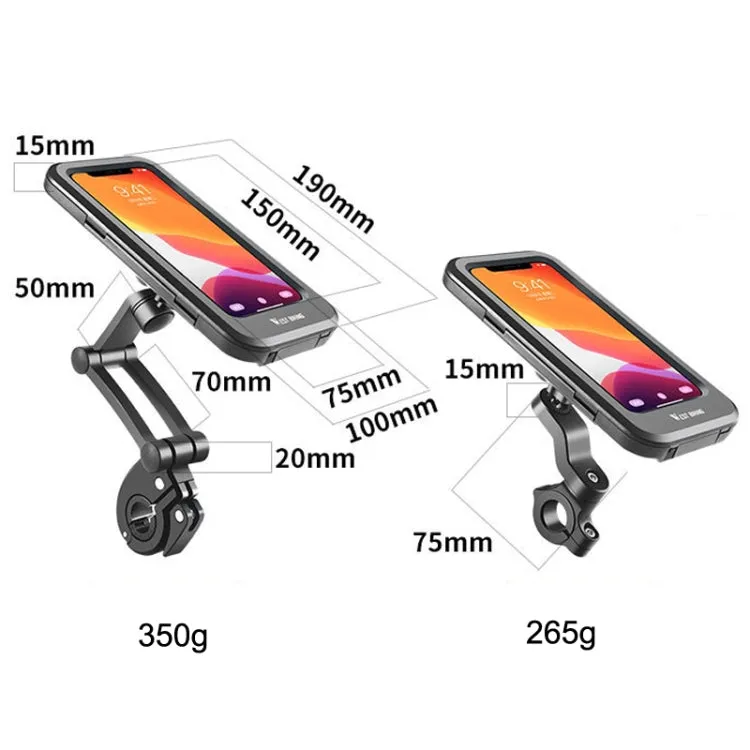 WEST BIKING Bicycle Riding Waterproof and Shockproof Phone Bracket, Style: Raise Handlebar
