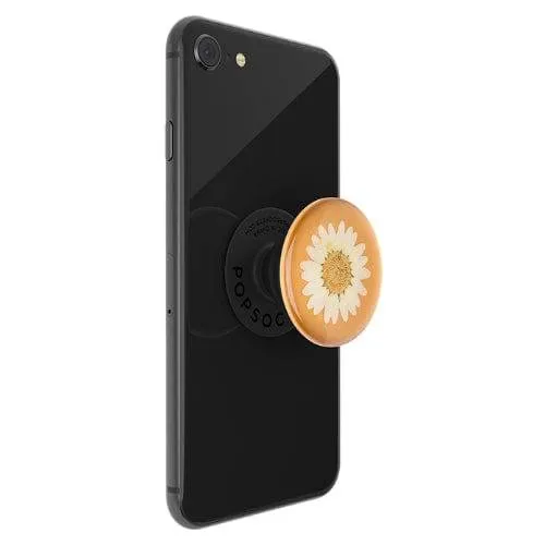 White Daisy Pressed Flower: PopSockets - Premium PopGrip