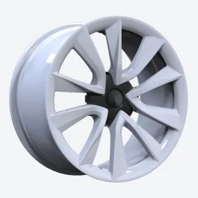 White Forged Wheels for Tesla Model 3/X【Style 9(Set of 4)】
