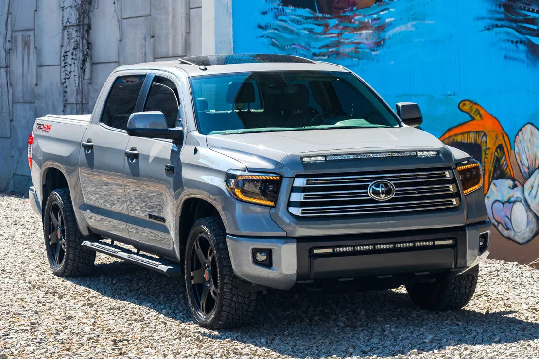 XB LED Headlights: Toyota Tundra 2014-2021, Amber DRL
