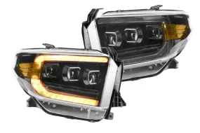 XB LED Headlights: Toyota Tundra 2014-2021, Amber DRL