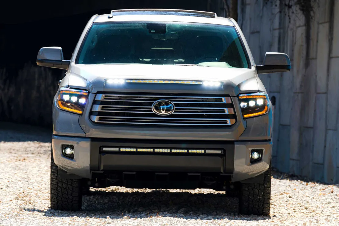 XB LED Headlights: Toyota Tundra 2014-2021, Amber DRL