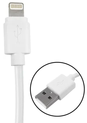 Zenith PM1006U8W Lightning Cable, USB, White, 6 ft L :CD: QUANTITY: 1